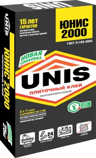 Клей для плитки UNIS 2000 (С1) 5кг