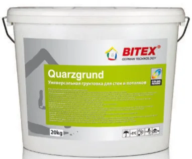Грунтовка под декоративную штукатурку BITEX Quarzgrund, 15кг
