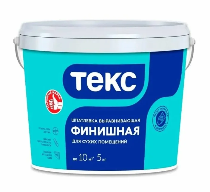Шпаклевка латексная ТЕКС ПРОФИ, белая, 5кг