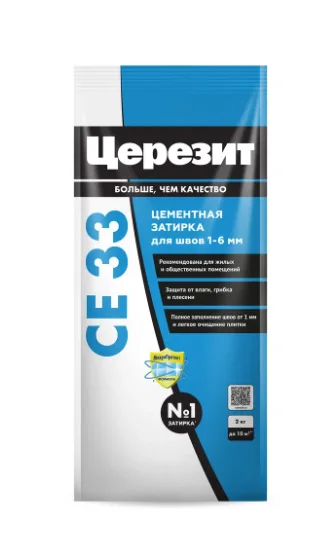 Затирка Церезит CE33 цементная №43 Багамы 1-6мм, 2кг