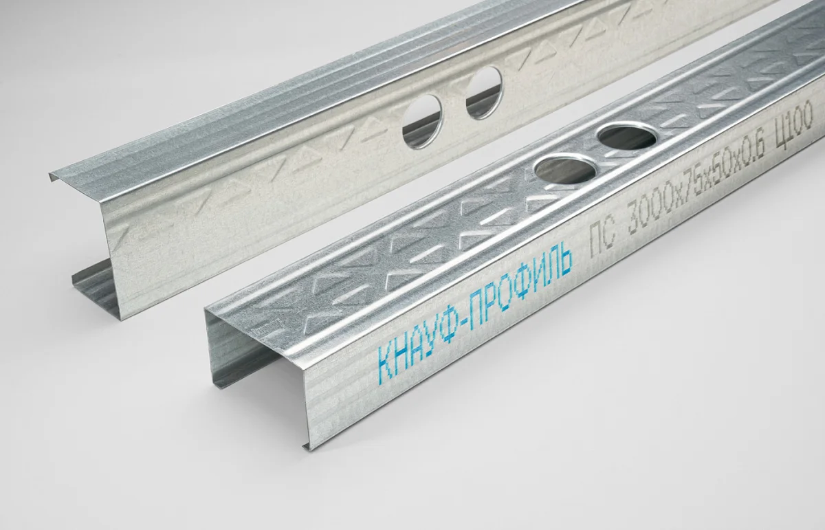 Профиль стоечный для гипсокартона ПС KNAUF 75х50х3000