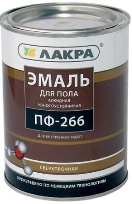Эмаль ПФ-266 для пола Лакра глянцевая, золотисто-коричневый, 1кг