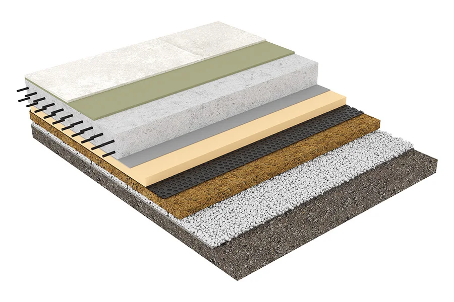 Мембрана профилированная Gruntflex Fundament Base 550 (2х20м)