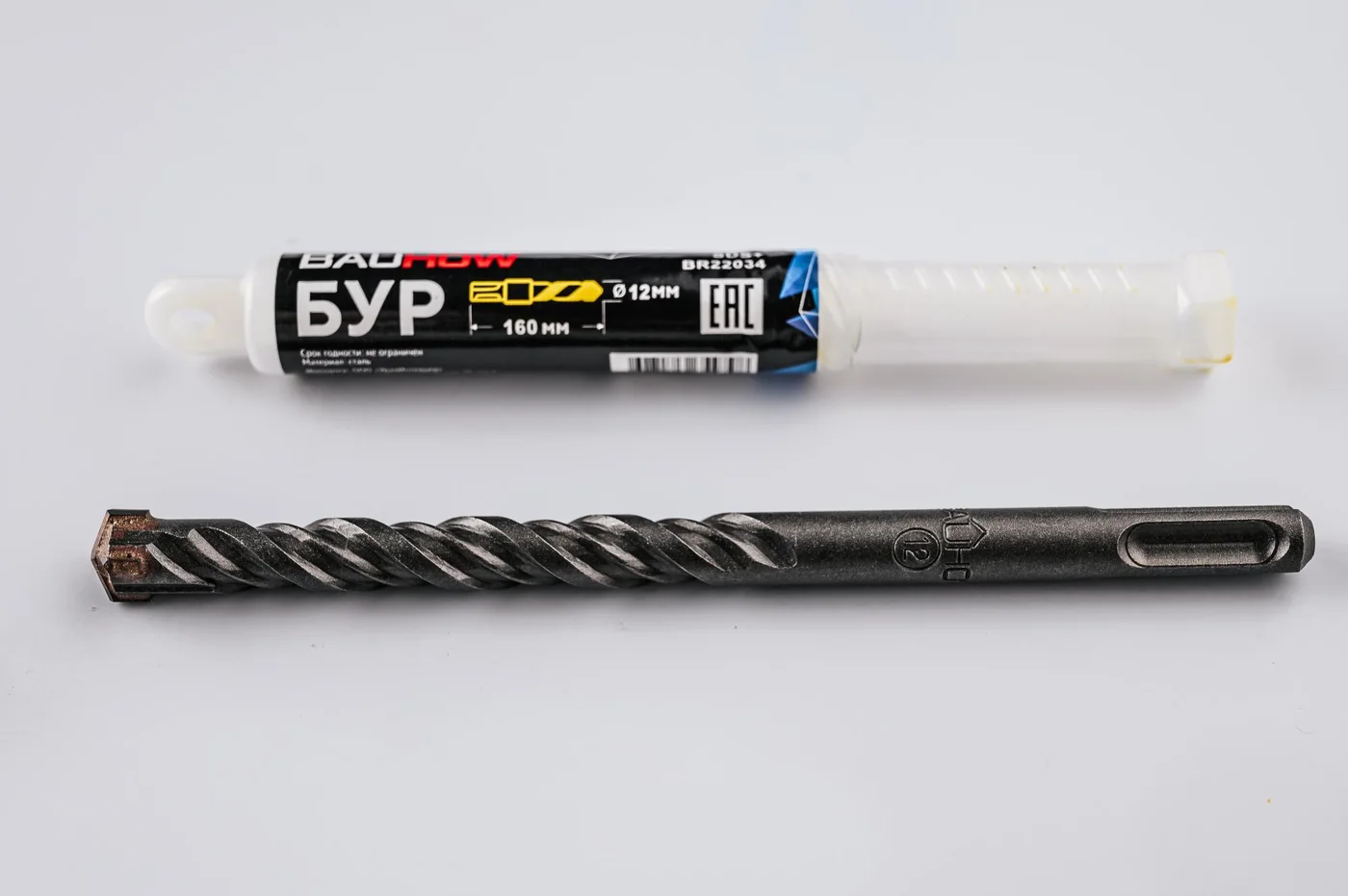 Бур SDS-Plus 12х160мм (110мм) четырехгранный BAUHOW