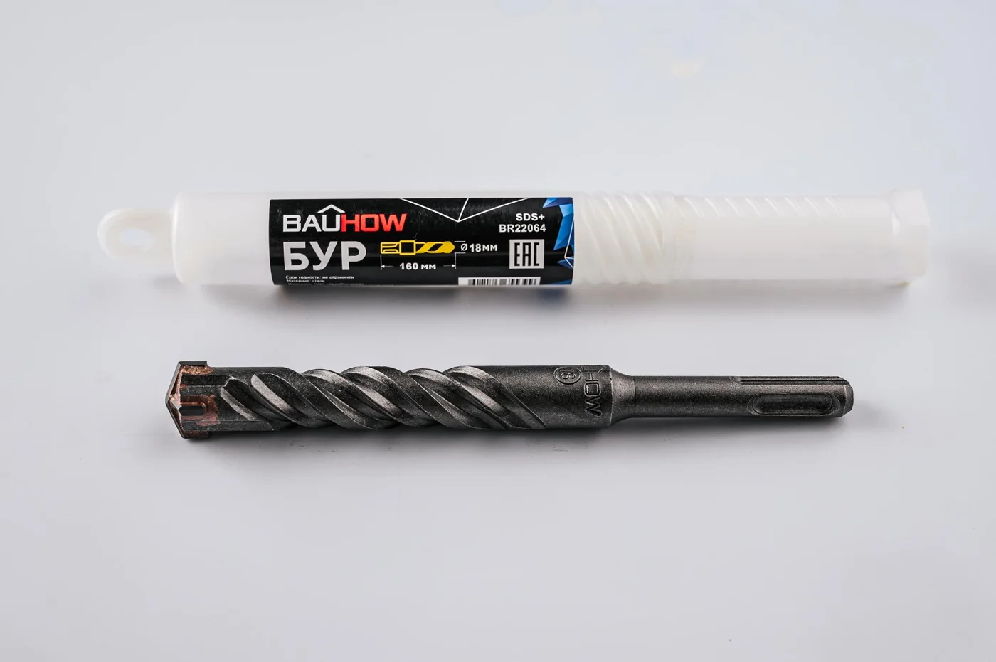 Бур SDS-Plus 18х160мм (110мм) четырехгранный BAUHOW