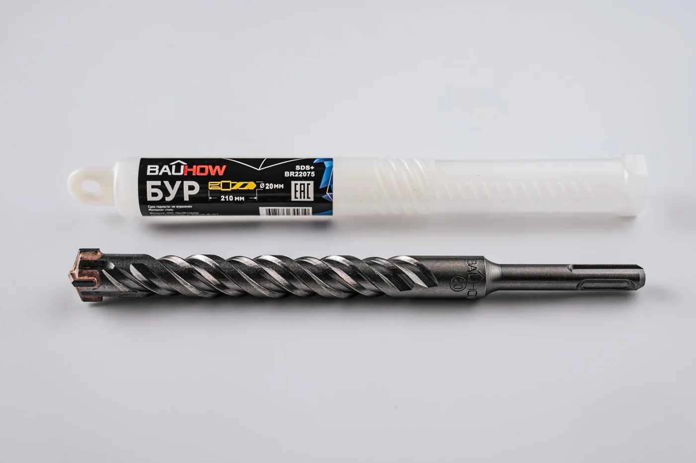Бур SDS-Plus 20х210мм (160мм) четырехгранный BAUHOW