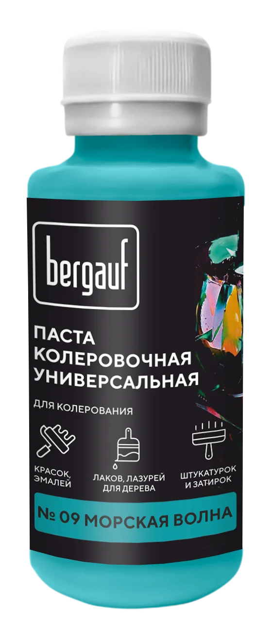 Паста колеровочная универсальная BERGAUF морская волна, 0,1л