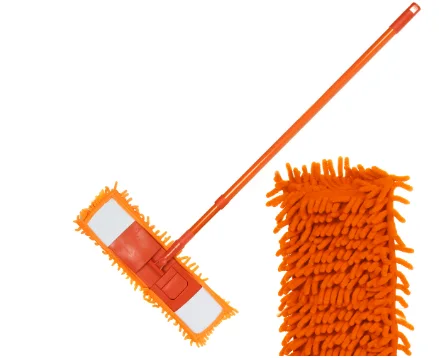 Швабра плоская ROOM BROOM 110см вермишель оранжевая+1 насадка