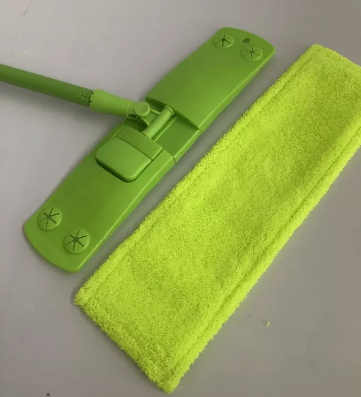 Швабра плоская ROOM BROOM 110см гладкая зеленая