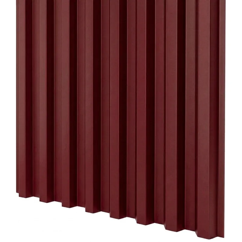 Профнастил МП20 1150x2000мм 0,45мм (RAL 3005) красное вино