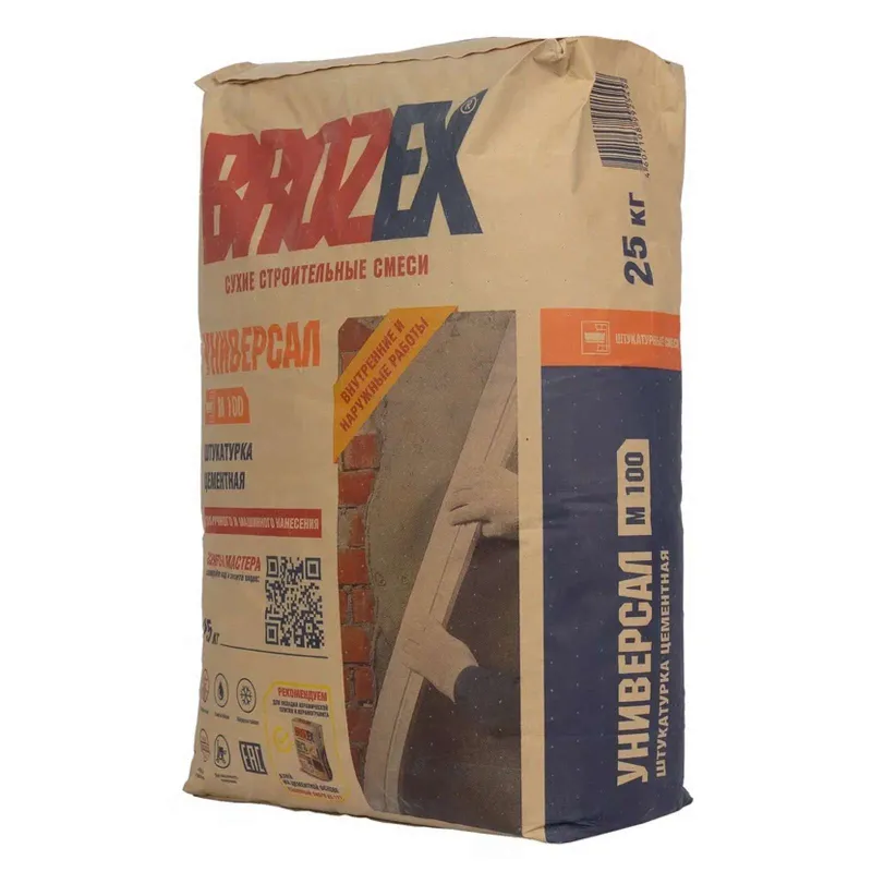 Штукатурка цементная Brozex Универсал М 100 25 кг