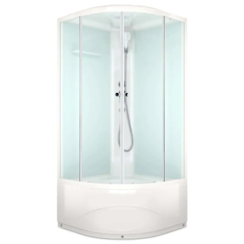 Душевая кабина Domani-Spa Delight Slim 99 высокий поддон 90х90х218 см матовые стекла