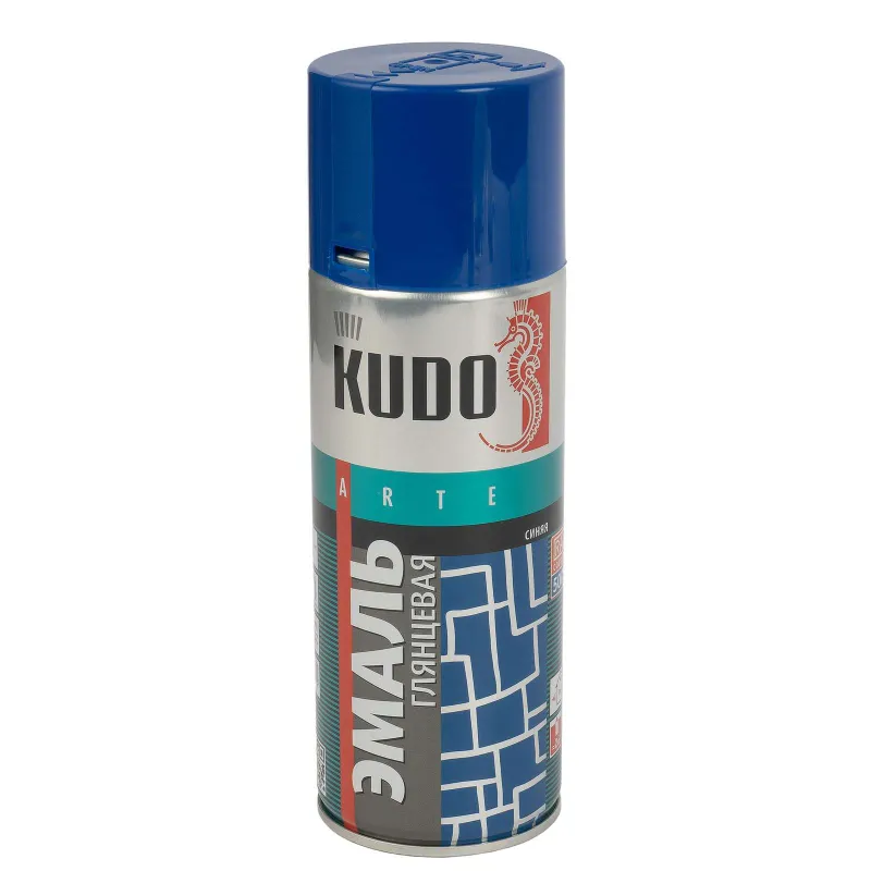 Эмаль аэрозольная Kudo синяя (RAL 5005) глянцевая 0,52л