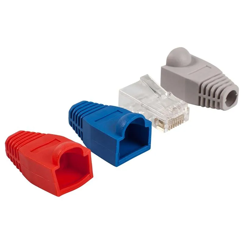 Коннектор RJ-45 (8P8C) 6 шт.+ колпачки в блистере, комплект