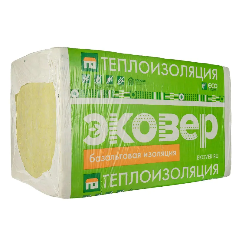 Утеплитель 1000x600x100мм Эковер Лайт 35кг/м³ 3,6м²