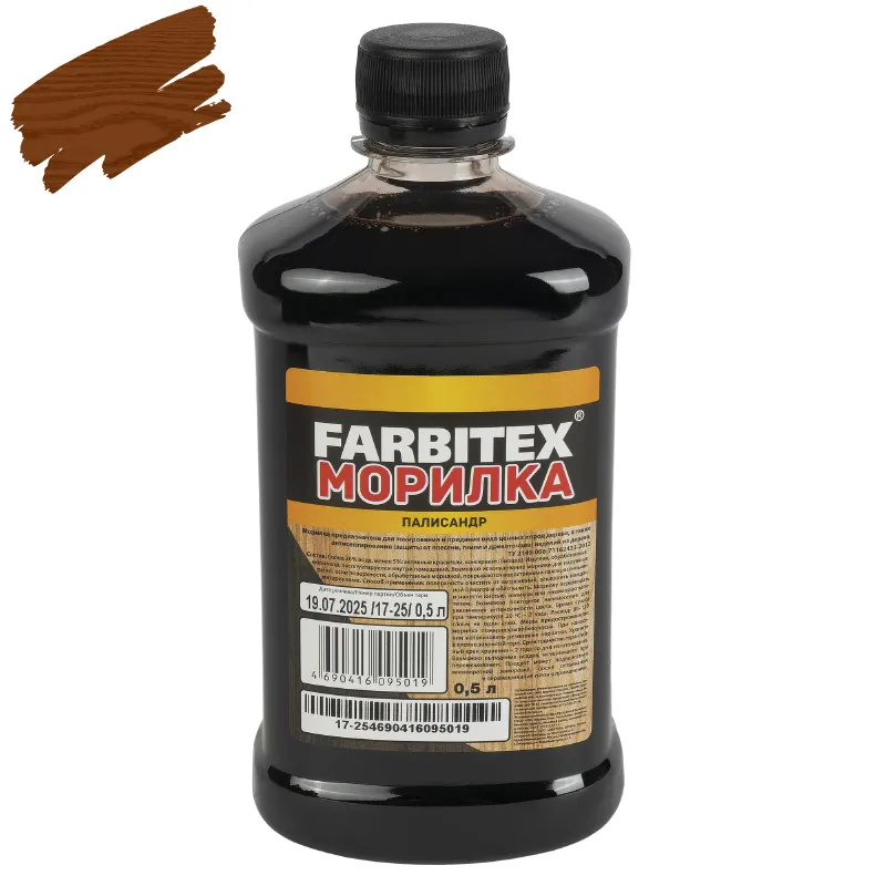 Морилка деревозащитная водная Farbitex палисандр 0,5л