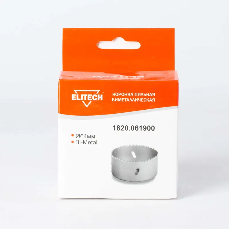 Коронка Elitech Bi-metal 64 мм