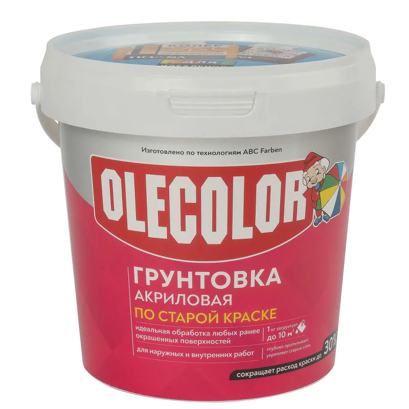 Грунтовка акриловая по старой краске Olecolor 1кг