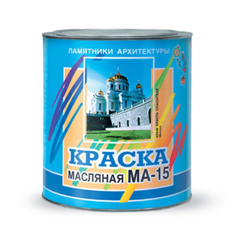 Краска масляная МА-15 Farbitex бежевая глянцевая 0,9кг