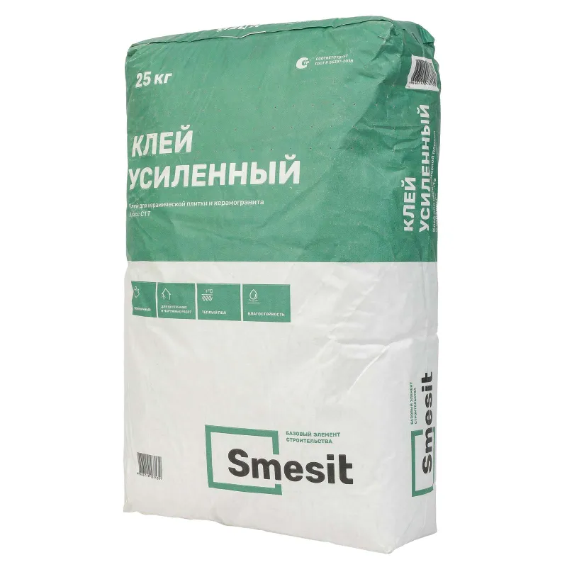 Клей усиленный Smesit 25 кг