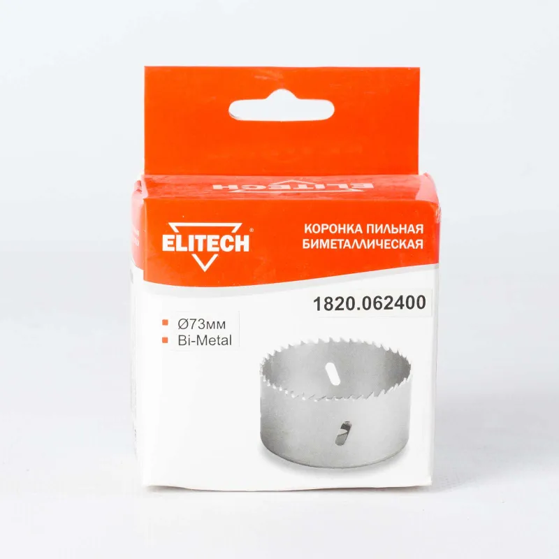 Коронка Elitech Bi-metal 73 мм