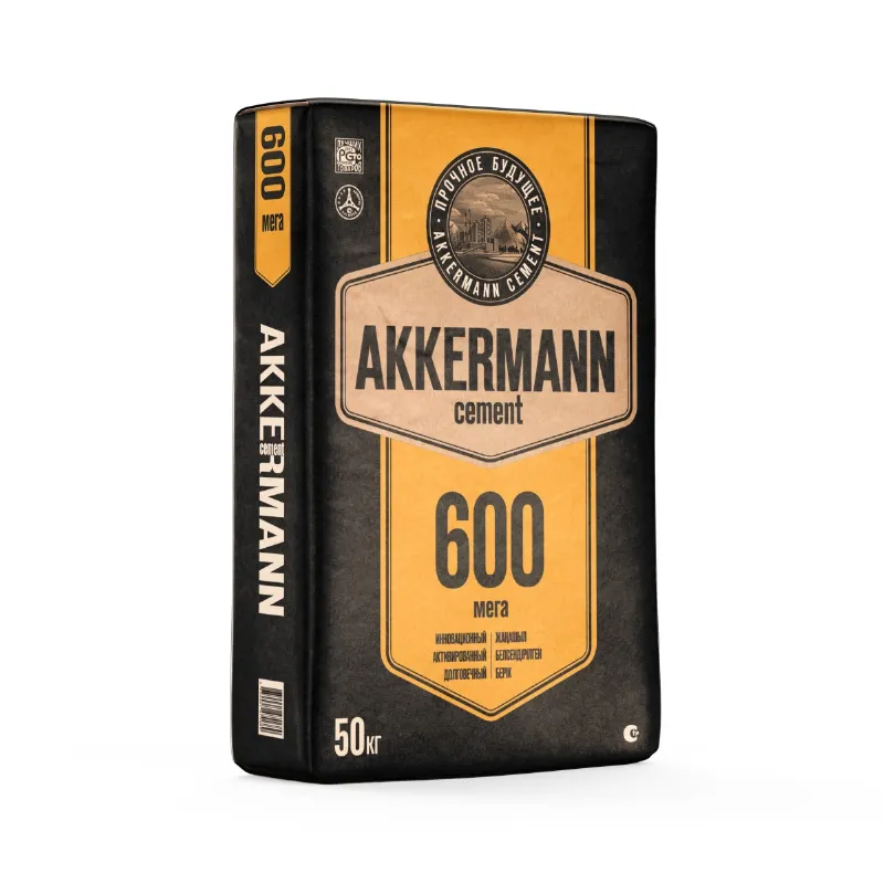 Цемент ЦЕМ I 52,5Н (ПЦ-600 Д0) Akkermann мега 50кг