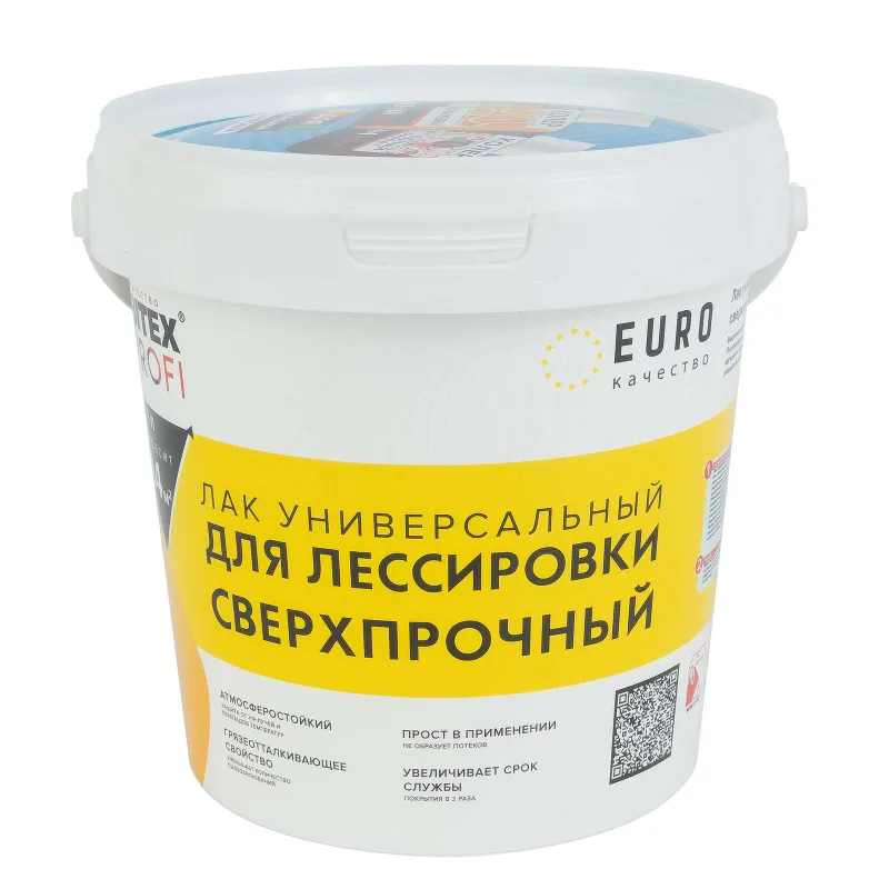 Лак для лессировки FARBITEX PROFI универсальный сверхпрочный 0,9 л