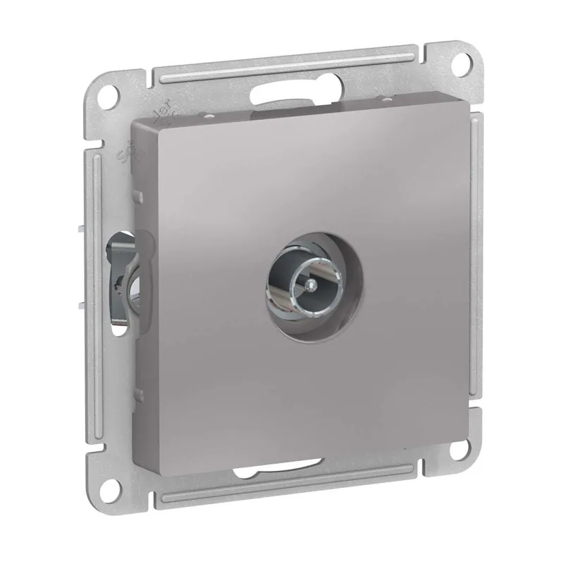 Механизм розетки ТВ оконечной AtlasDesign алюминий IP20 Systeme Electric