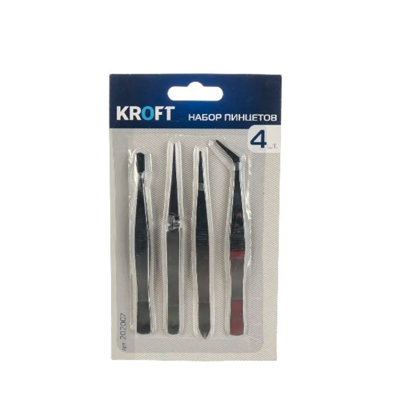 Набор пинцетов Kroft 4 шт