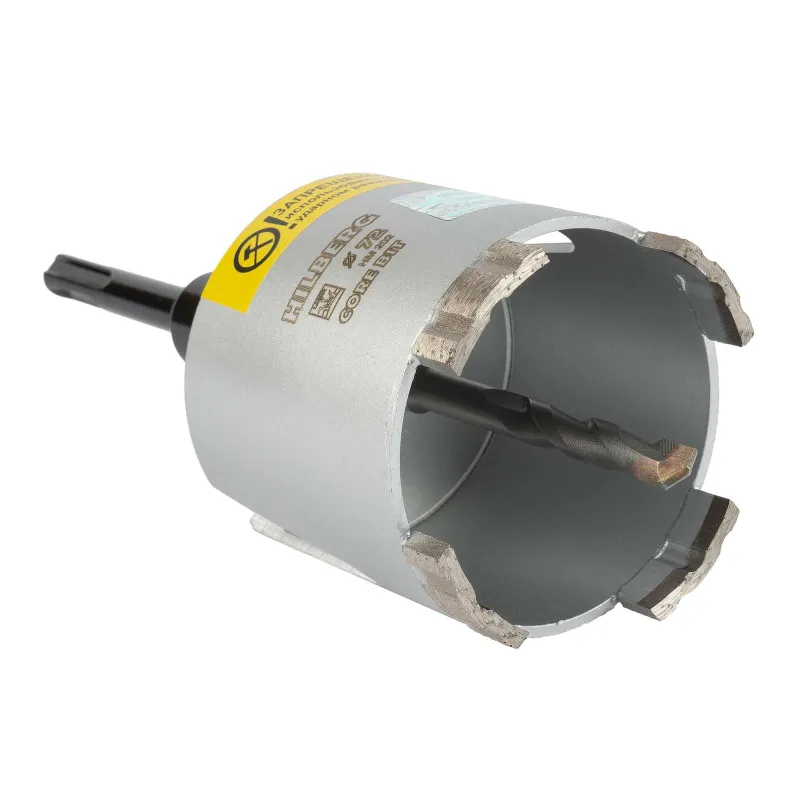 Коронка алмазная по бетону Hilberg Laser 72х60 4хM16 SDS+ с центрирующим сверлом