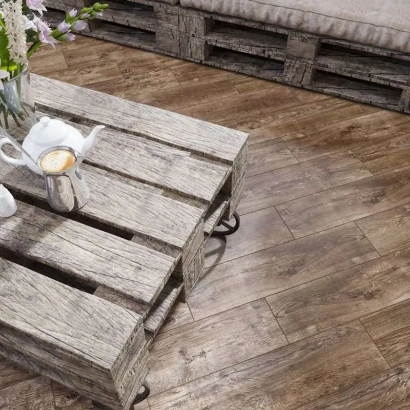 Керамогранит Global Tile Oxford 148х597 мм коричневый