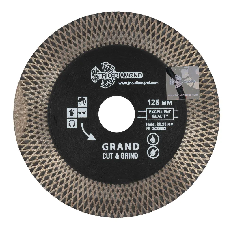 Диск по керамограниту алмазный Trio-Diamond Grand Cut & Grind 125x1,7x25х10x22,2 мм