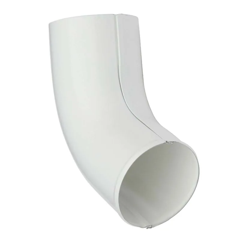 Колено сливное 90мм 60° GS lite (RAL 9003) белое