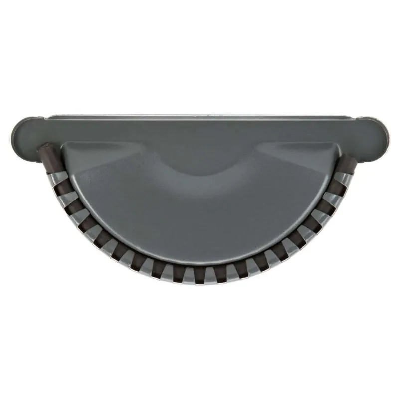 Заглушка желоба 125мм GS lite (RAL 7024) серый графит