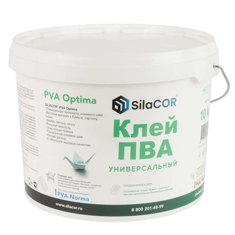 Клей ПВА универсальный SilaCOR 10 кг