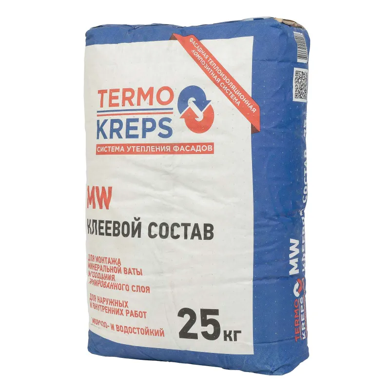 Смесь штукатурно-клеевая для минеральной ваты Termokreps MW 25кг