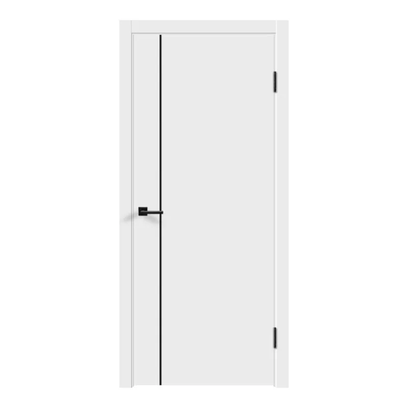Полотно дверное глухое Velldoris Flat M1 600х2000 мм эмалит белый
