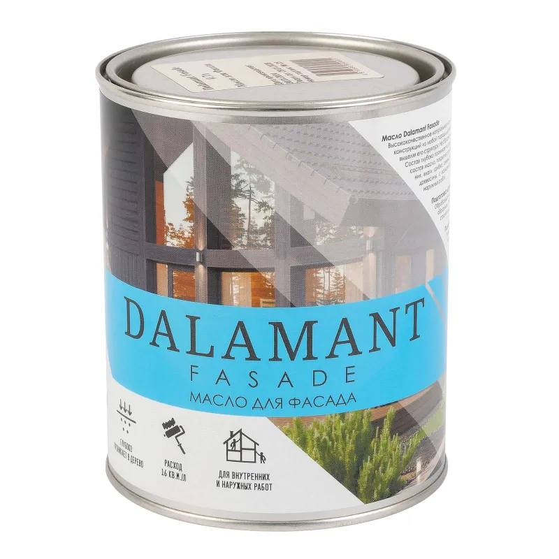 Масло для фасада Dalamant орех матовое 0,7л