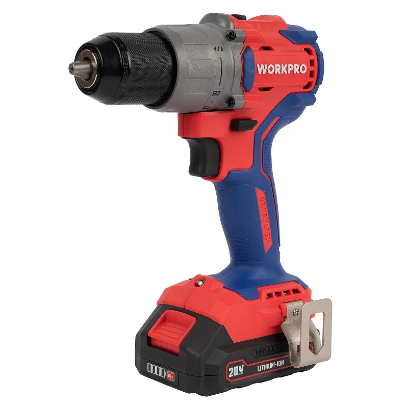 Шуруповерт бесщеточный 20В 2х2Ач WP390002 Workpro