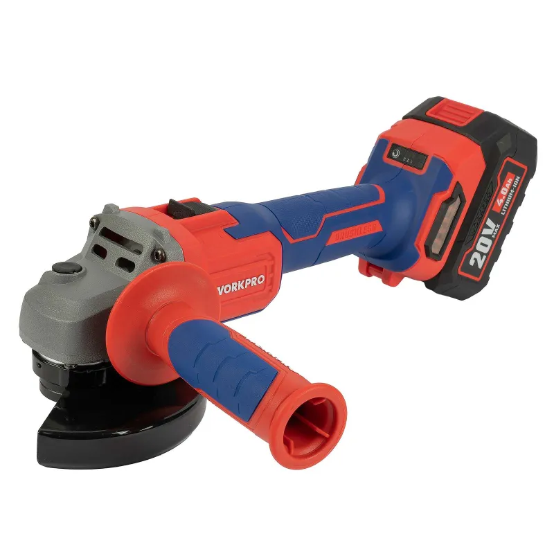 УШМ 125мм 20В 2x4Ач с регулировкой оборотов WP392005 Workpro