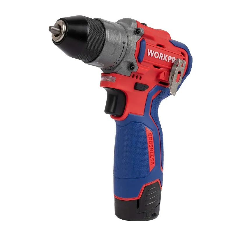 Шуруповерт бесщеточный 12В 2х2Ач WP460201 Workpro