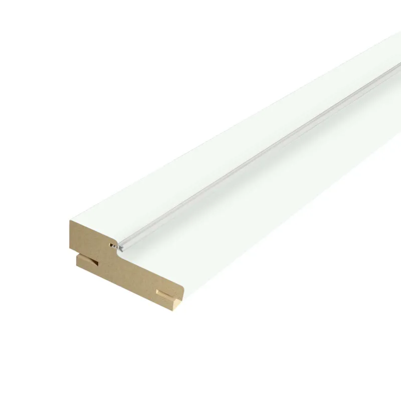 Коробка дверная телескопическая Velldoris Flat Lux 3D 80х38х2070мм эмалит белый