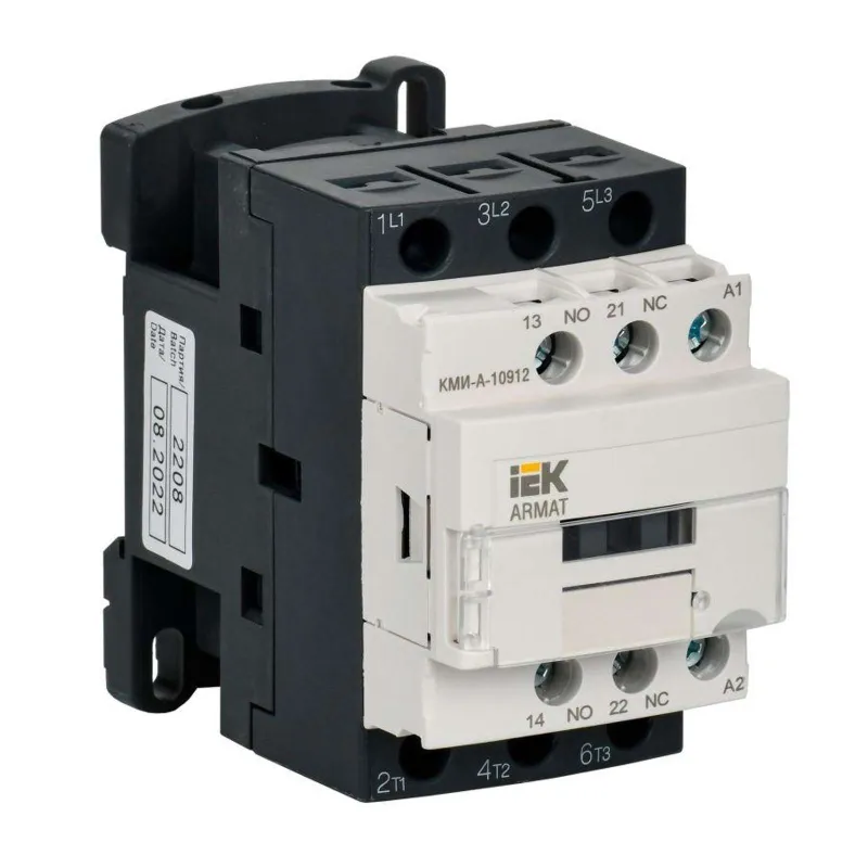 Контактор КМИ-А-10912 LC1D АС3 1НО+1НЗ 9А 24В ARMAT IEK