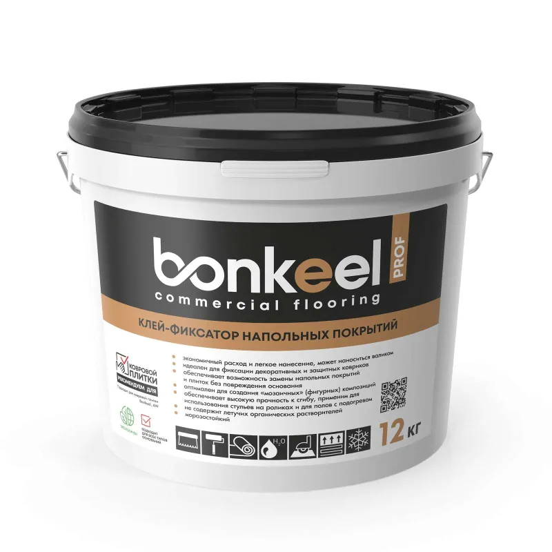 Клей-фиксатор Bonkeel Prof для напольных покрытий 12 кг