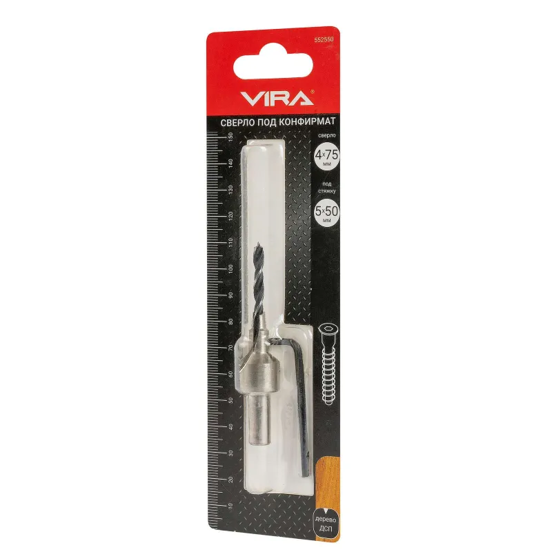 Сверло под конфирмат 5х50 Vira