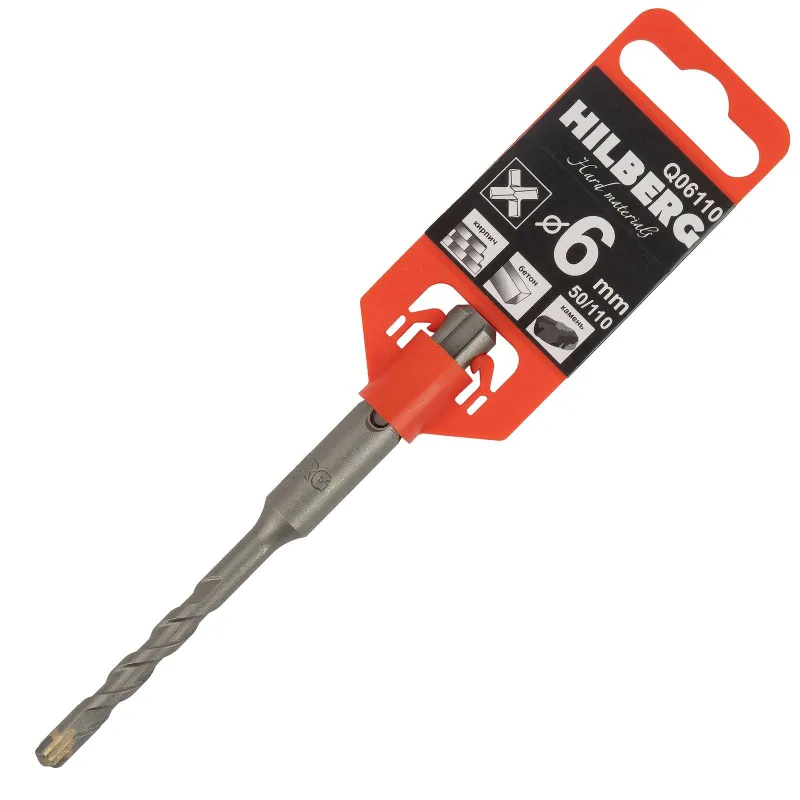 Бур SDS+ 6х50/110мм Quadro Hilberg
