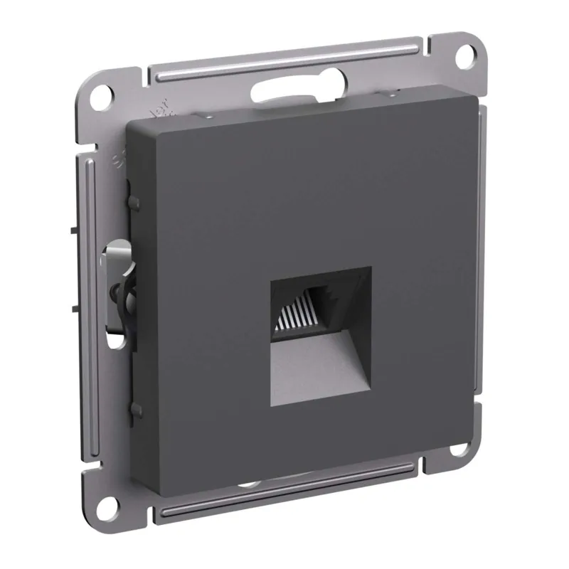 Механизм розетки компьютерная RJ45 5E AtlasDesign базальт IP20 Systeme Electric