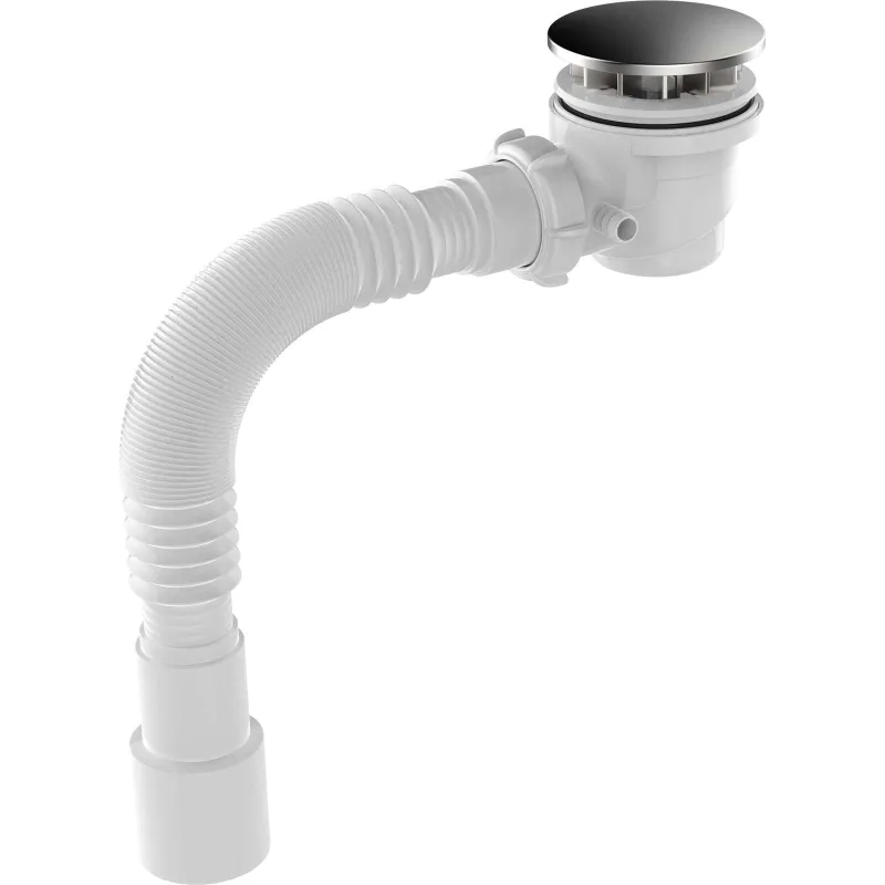 Сифон для душевого поддона 1 1/2"х50 Aquant с выходом 40/50 фильтр-сетка