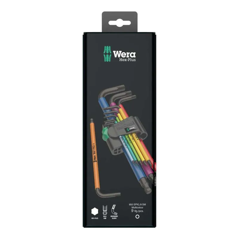 Ключи имбусовые 1,5-10 мм 9 шт Wera
