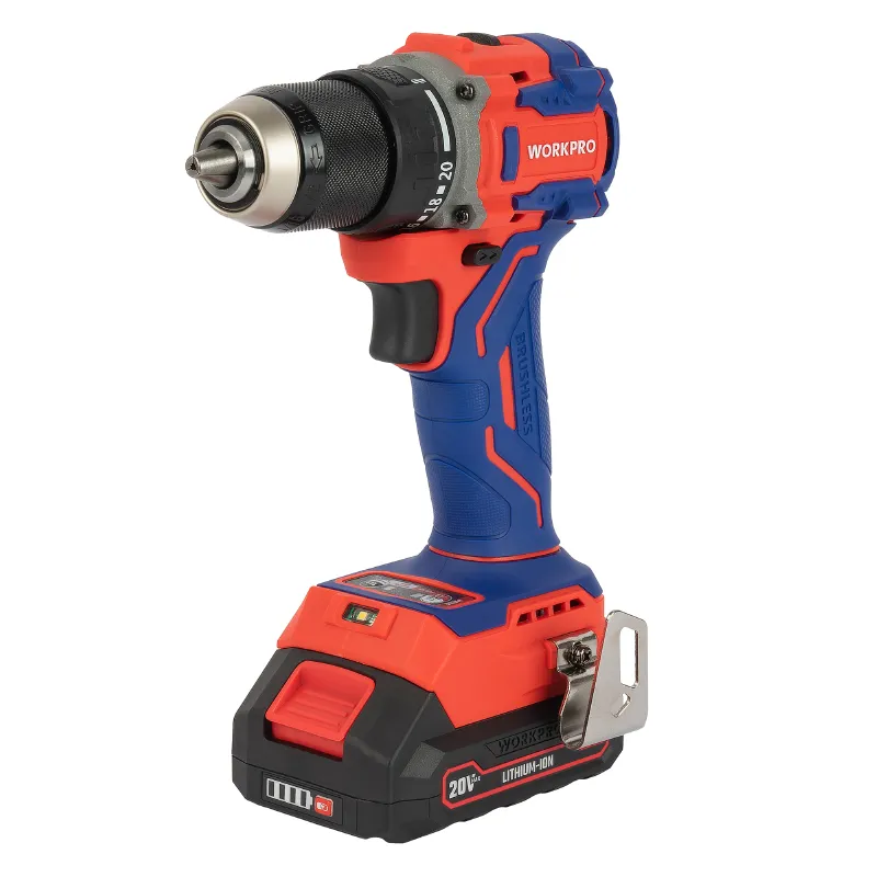 Шуруповерт бесщеточный Workpro WP390022 20В 2х2Ач
